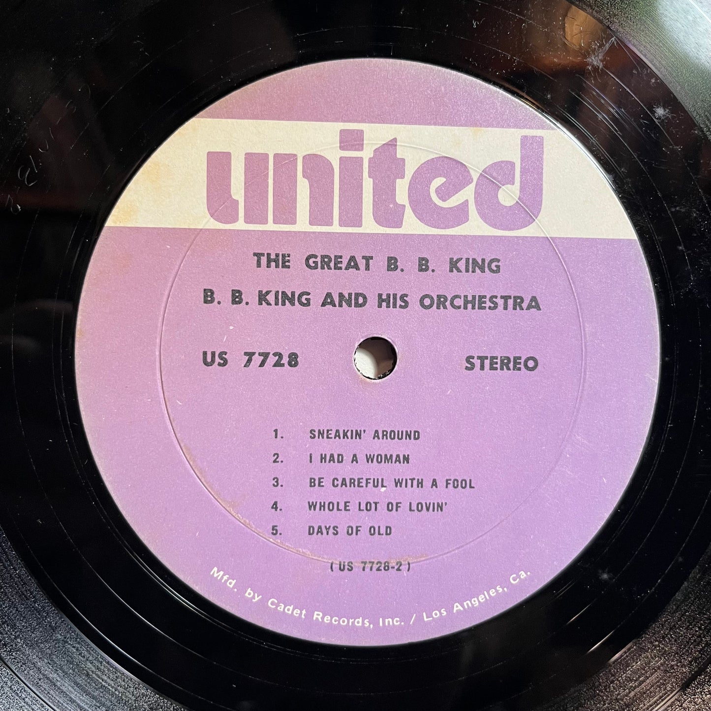 The Great B. B. King (VINYL) | Excellent (EX) Very Good Plus (VG+) - BLUES / USED *EXCELLENT*