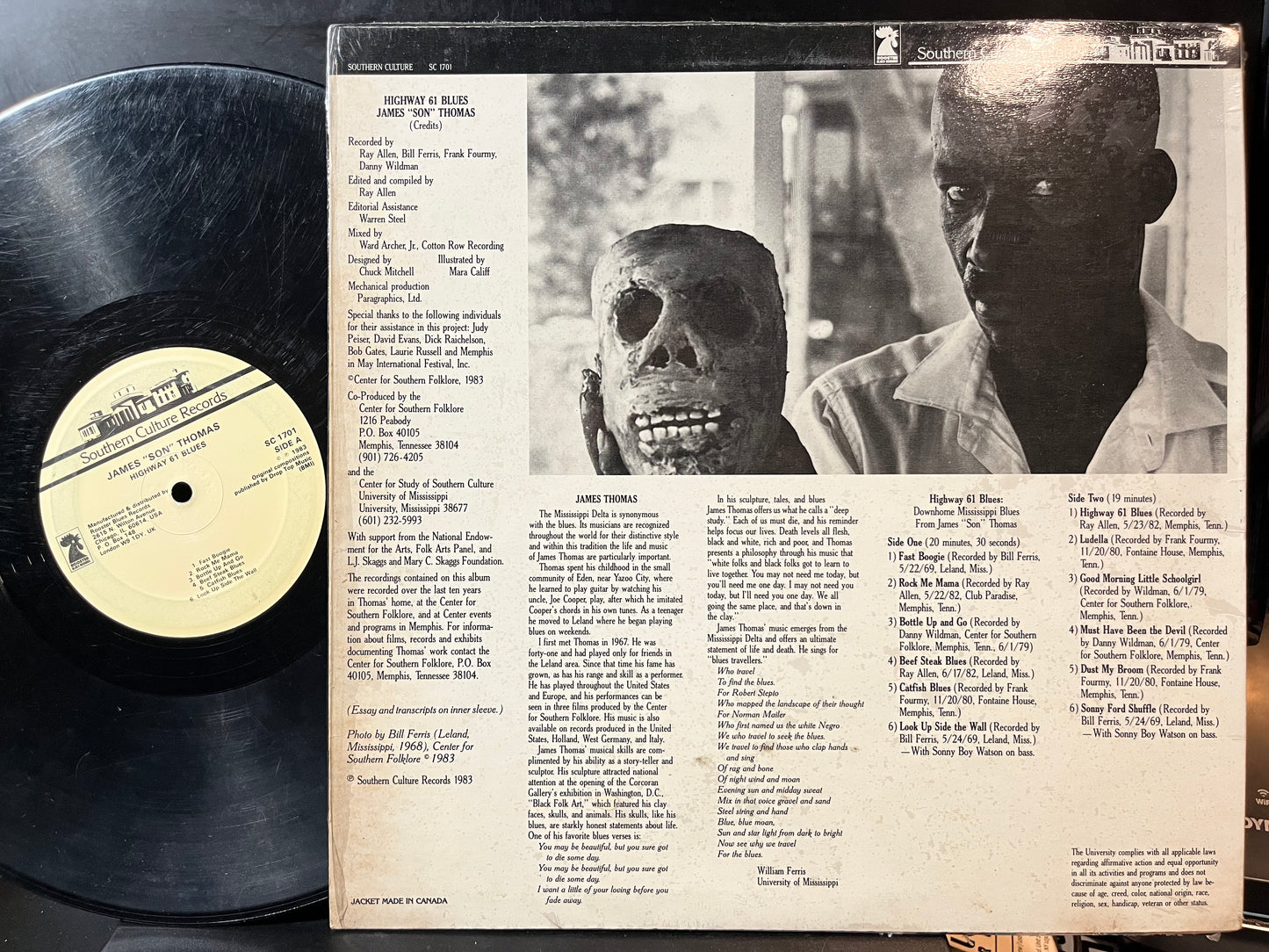 James "Son" Thomas - Highway 61 Blues (VINYL) | Good Plus (G+) Near Mint (NM) - BLUES / USED *GOOD+*