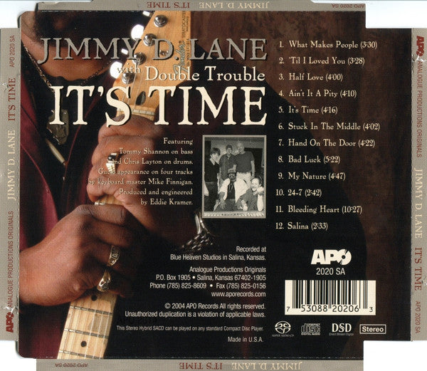 Jimmy D. Lane With Double Trouble - It's Time (SACD) | USED - BLUES / USED *NEAR MINT*