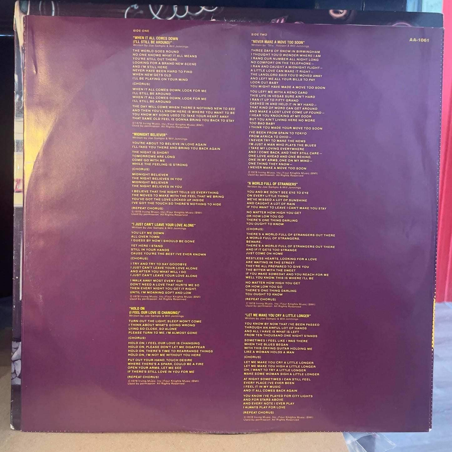 Midnight Believer (VINYL) | Very Good Plus (VG+) Excellent (EX) - BLUES / USED *VERY GOOD+*