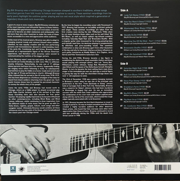 Big Bill Broonzy - The Rough Guide To Big Bill Broonzy: The Early Years | Mint (M) Mint (M) - BLUES