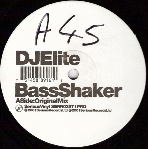 DJ Elite - Bass Shaker | Excellent (EX) Near Mint (NM) - BREAKS / USED *EXCELLENT*
