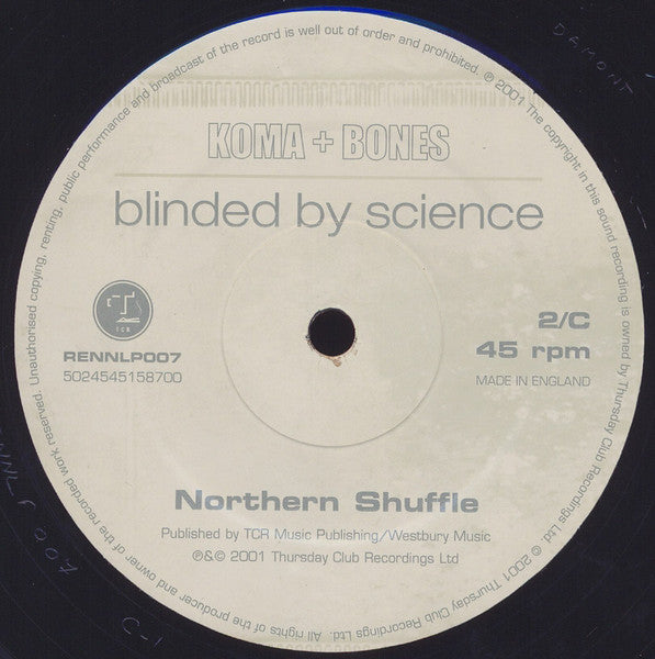 Blinded By Science (2xVINYL / RECORDS 2&3 ONLY) | Near Mint (NM or M-) Generic - BREAKS / USED *NEAR MINT*