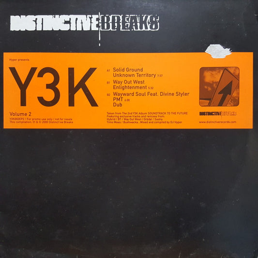 Various Hyper Presents Y3K: Volume 2 EP2 LP Very Good (VG) Very Good (VG)