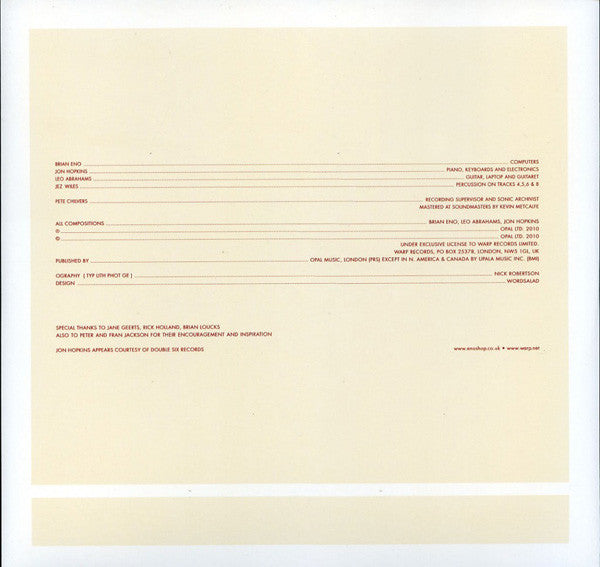 Small Craft On A Milk Sea | Mint (M) Mint (M) - AMBIENT