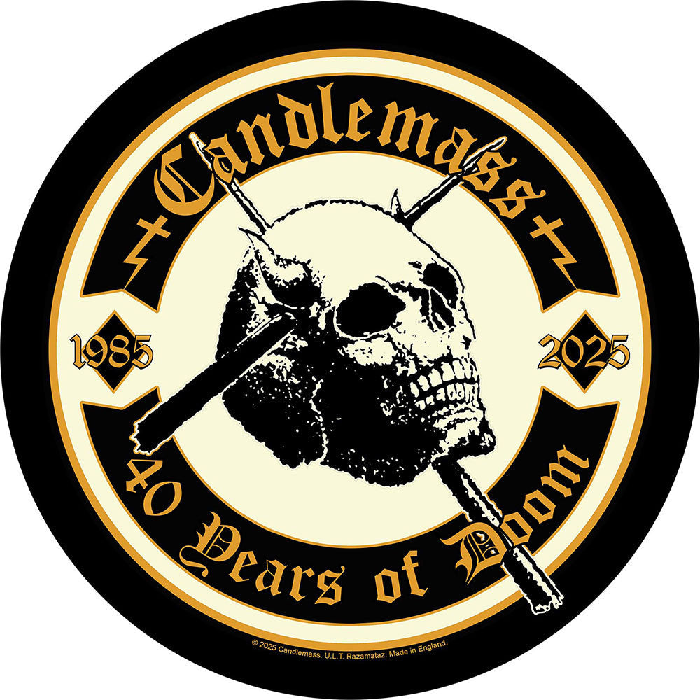 Candlemass - 40 Years Of Doom Back Patch |