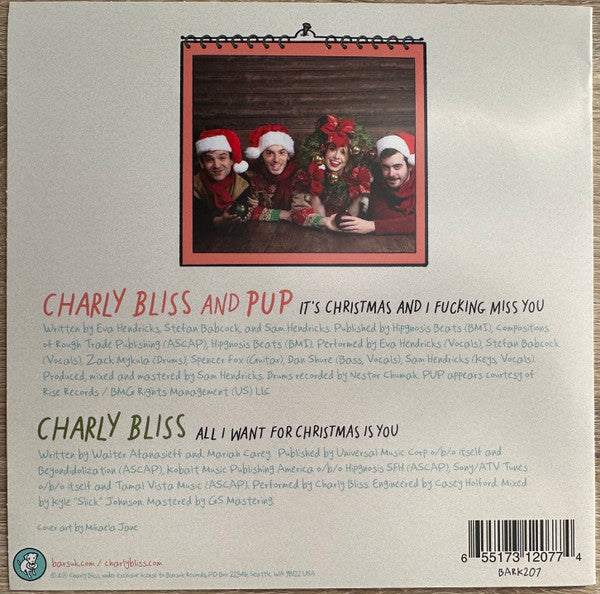 It's Christmas And I Fucking Miss You | Mint (M) Mint (M) - HOLIDAY *COLOR 7"*