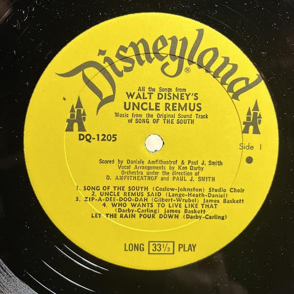 All The Songs From Walt Disney's Uncle Remus (VINYL) | Near Mint- (NM-) Near Mint (NM or M-) - CHILDRENS / USED *NEAR MINT-*