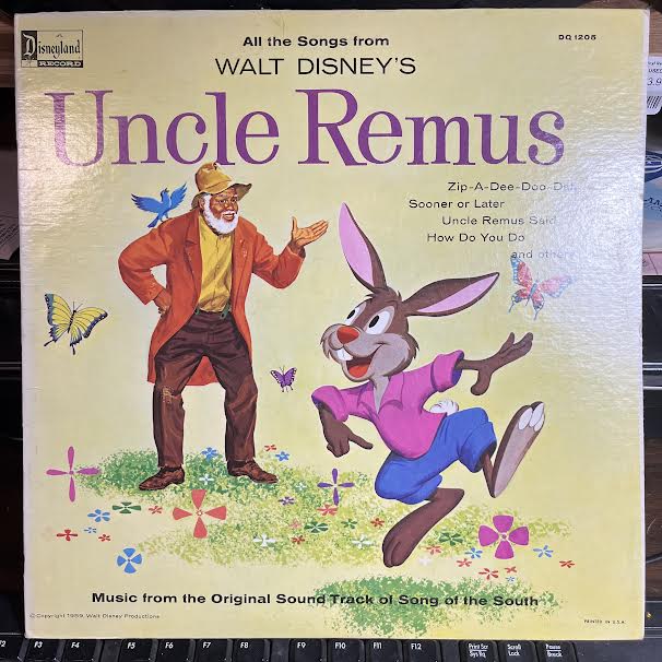 All The Songs From Walt Disney's Uncle Remus (VINYL) | Near Mint- (NM-) Near Mint (NM or M-) - CHILDRENS / USED *NEAR MINT-*