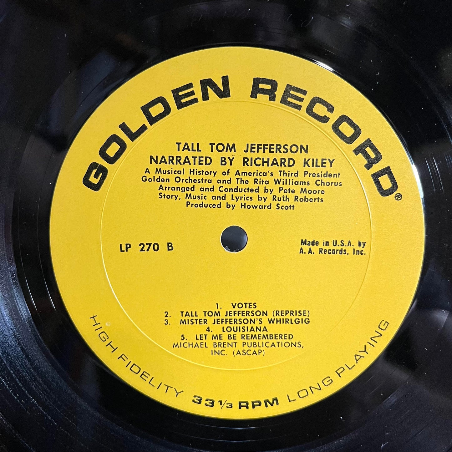 Golden Orchestra And Chorus - Tall Tom Jefferson *SHRINK* | Near Mint (NM) Near Mint (NM) - CHILDRENS / USED *NEAR MINT*