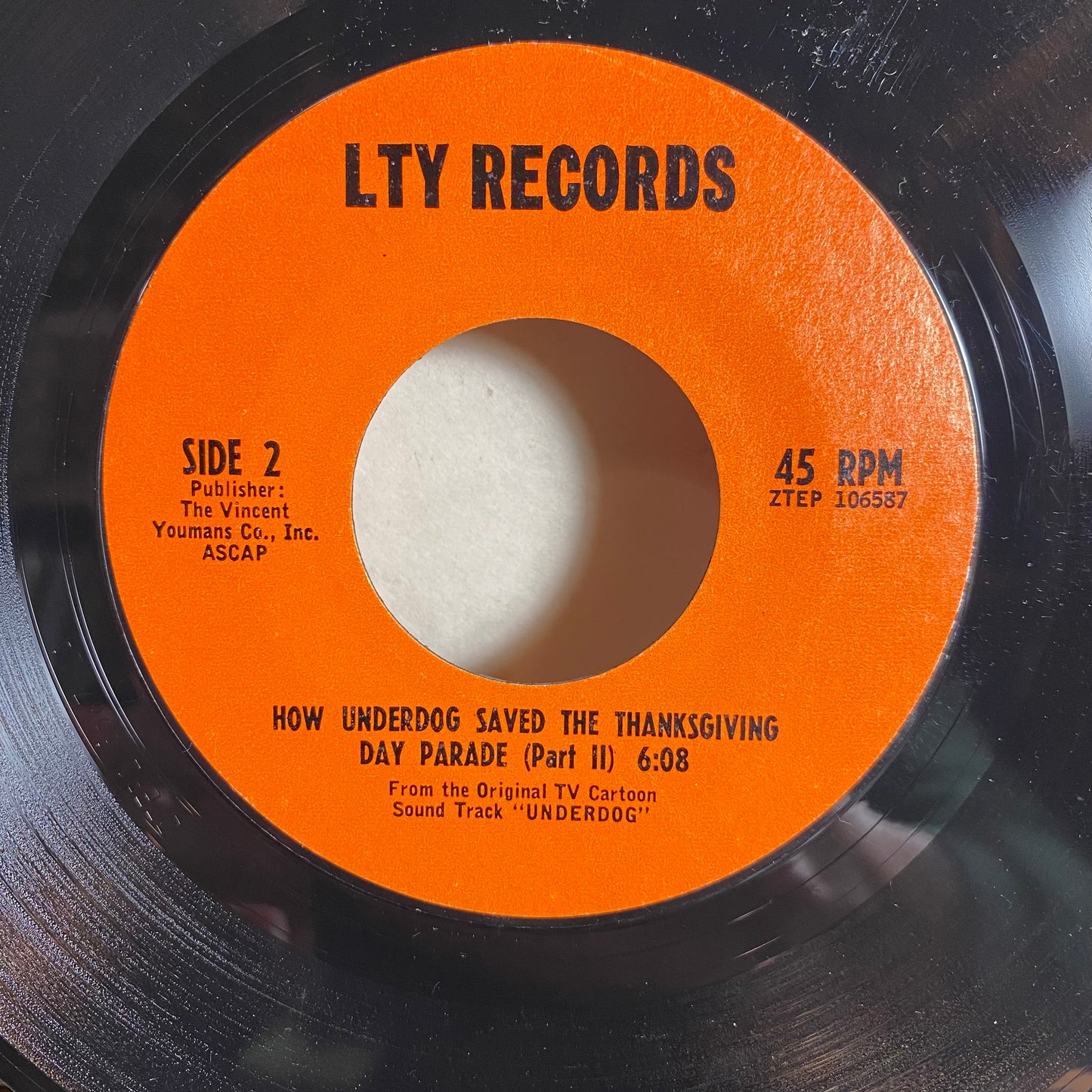 The Underdog Theme Song (7" VINYL) | Near Mint (NM or M-) Very Good Plus (VG+) - CHILDRENS / USED *NEAR MINT*