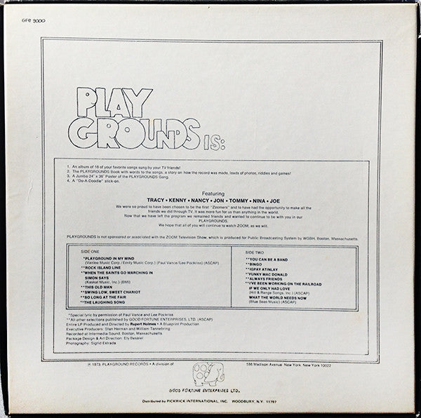 Playgrounds *BOX* | Excellent (EX) Very Good (VG)