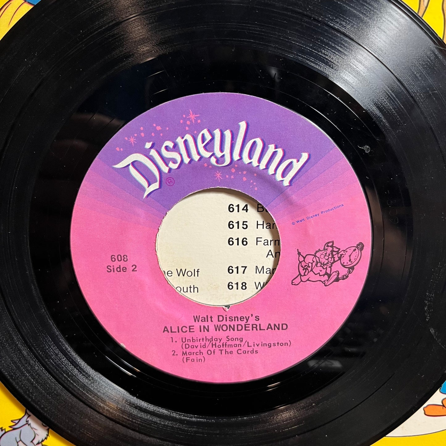 Alice In Wonderland (7" VINYL 45) | Very Good Plus (VG+) Excellent (EX) - CHILDRENS / USED *VERY GOOD+*