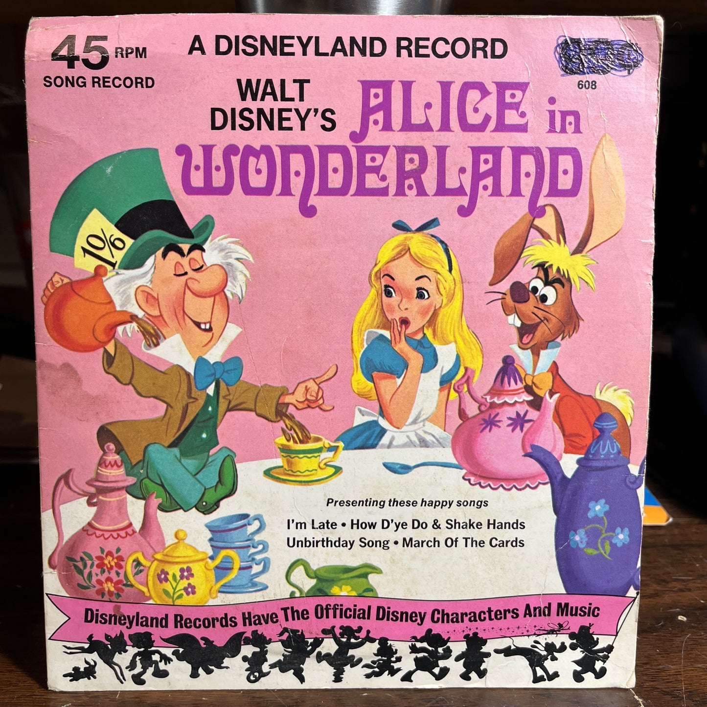 Alice In Wonderland (7" VINYL 45) | Very Good Plus (VG+) Excellent (EX) - CHILDRENS / USED *VERY GOOD+*