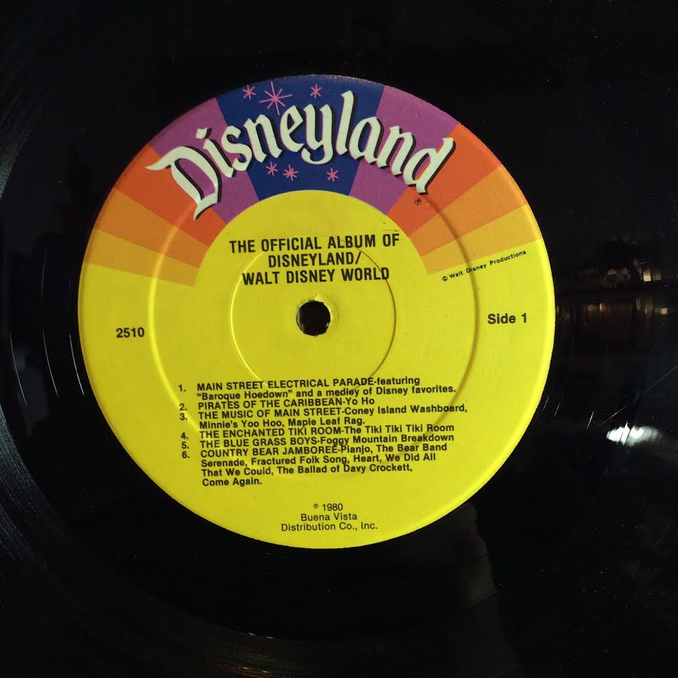 Various - The Official Album Of Disneyland/Walt Disney World (VINYL LP Disneyland – 2510) | NEW Very Good (VG) Very Good Plus (VG+) - CHILDRENS / USED *VERY GOOD*