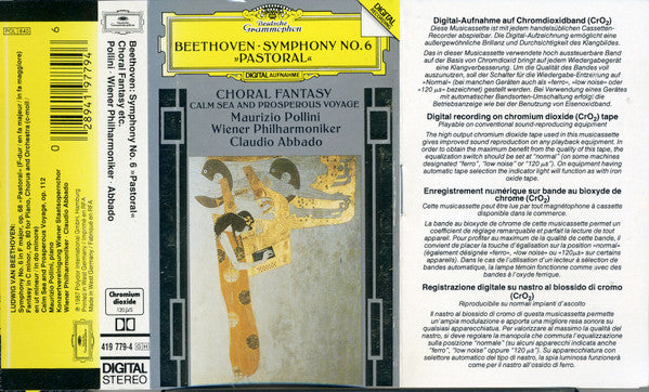 Symphonie No. 6 »Pastorale«, Chorfantasie ∙ Meerestille Und Glückliche Fahrt | Near Mint (NM) Near Mint (NM) - CLASSICAL CA