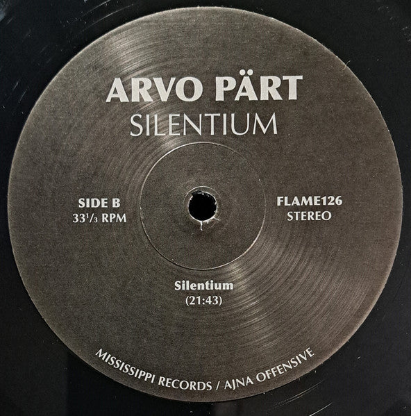 Silentium (VINYL) | Mint (M) Mint (M) - CLASSICAL *NEW*