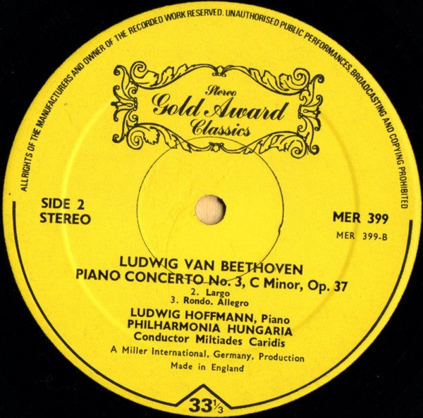 Piano Concerto No.3 - Opus 37 In C Minor | Mint (M) Near Mint (NM)