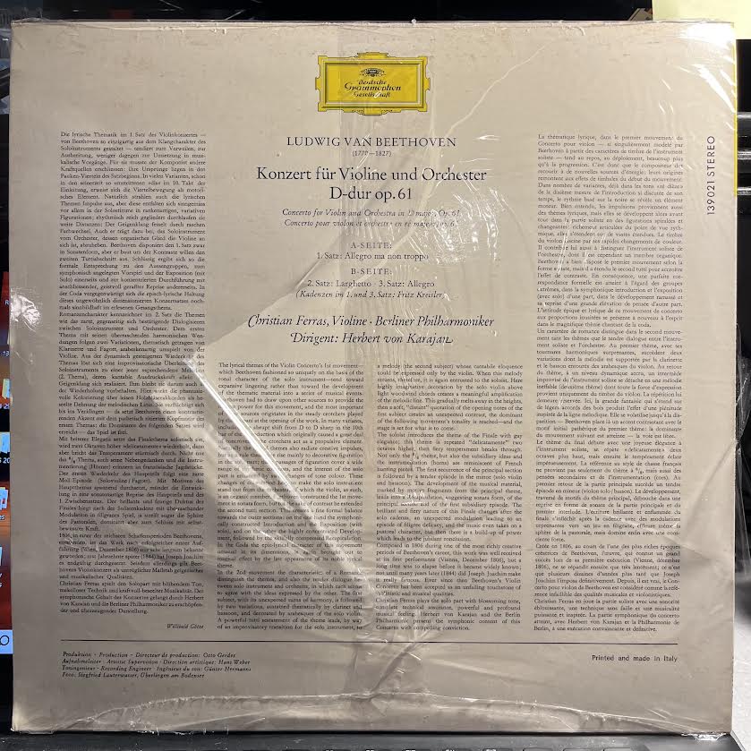 Violin Concerto | Mint (M) Near Mint (NM)