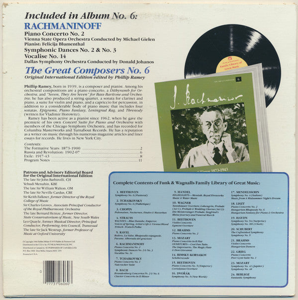 Piano Concerto No.2 - Funk & Wagnalls - Album 6 | Mint (M) Near Mint (NM)