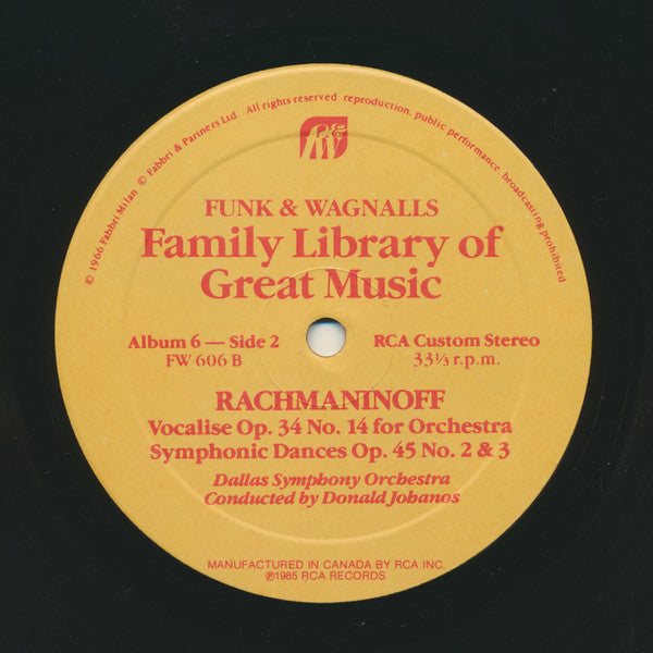 Piano Concerto No.2 - Funk & Wagnalls - Album 6 | Mint (M) Near Mint (NM)