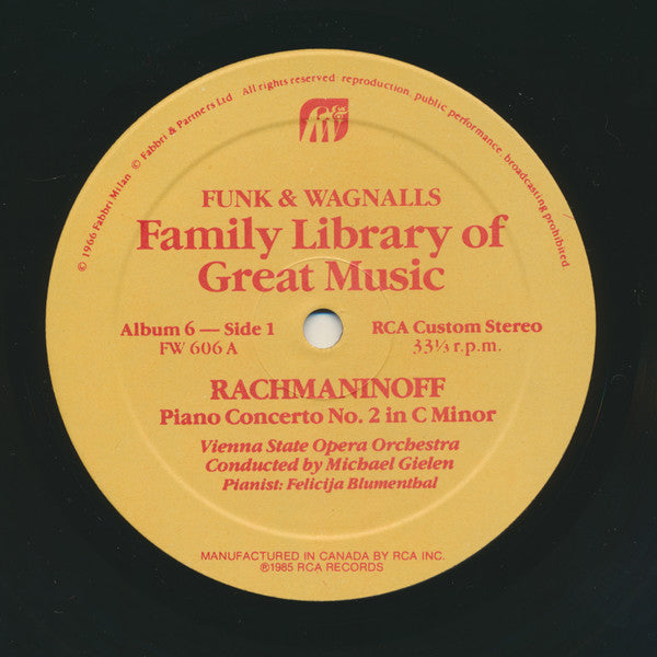 Piano Concerto No.2 - Funk & Wagnalls - Album 6 | Mint (M) Near Mint (NM)