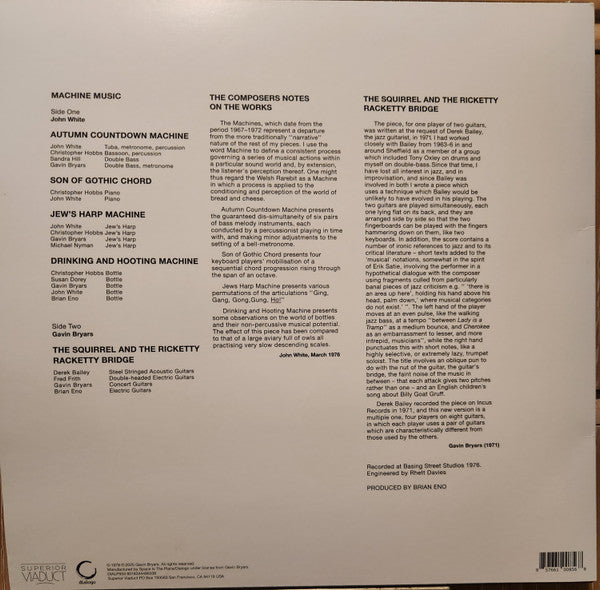 Machine Music (VINYL) | Mint (M) Mint (M) - CLASSICAL *SEALED*