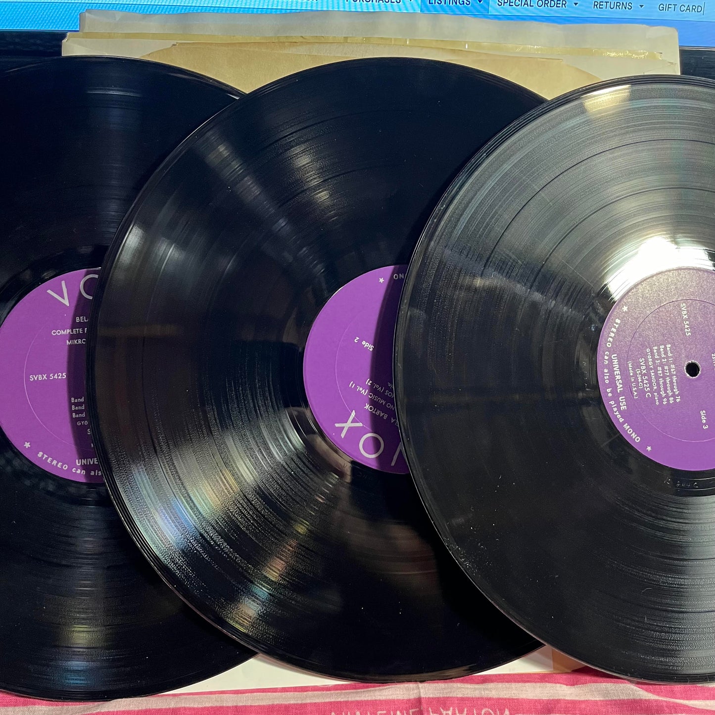 Piano Music, Volume I (Mikrokosmos) *3XLP BOX* | Excellent (EX) Very Good Plus (VG+)