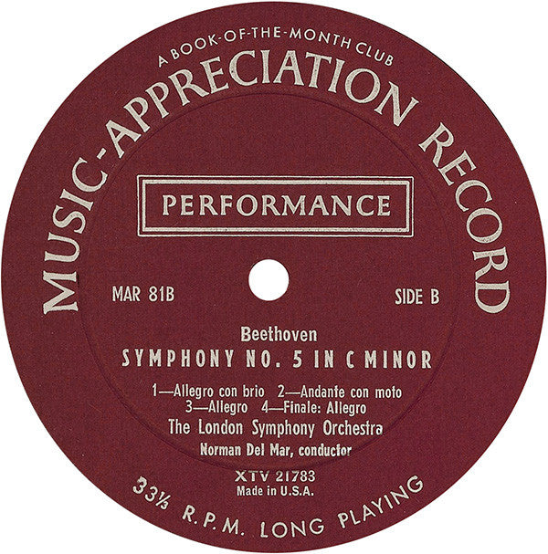 Symphony No. 5 In C Minor | Excellent (EX) Excellent (EX)