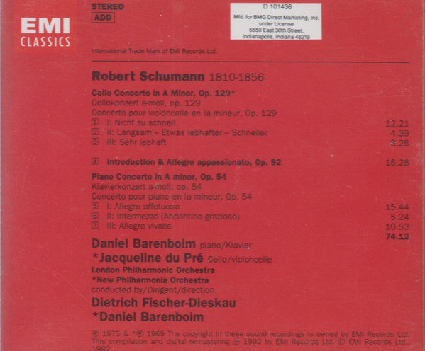 Cello Concerto / Piano Concerto (CD) | Excellent+ (EX+) Near Mint (NM) - CLASSICAL / USED *EXCELLENT+*