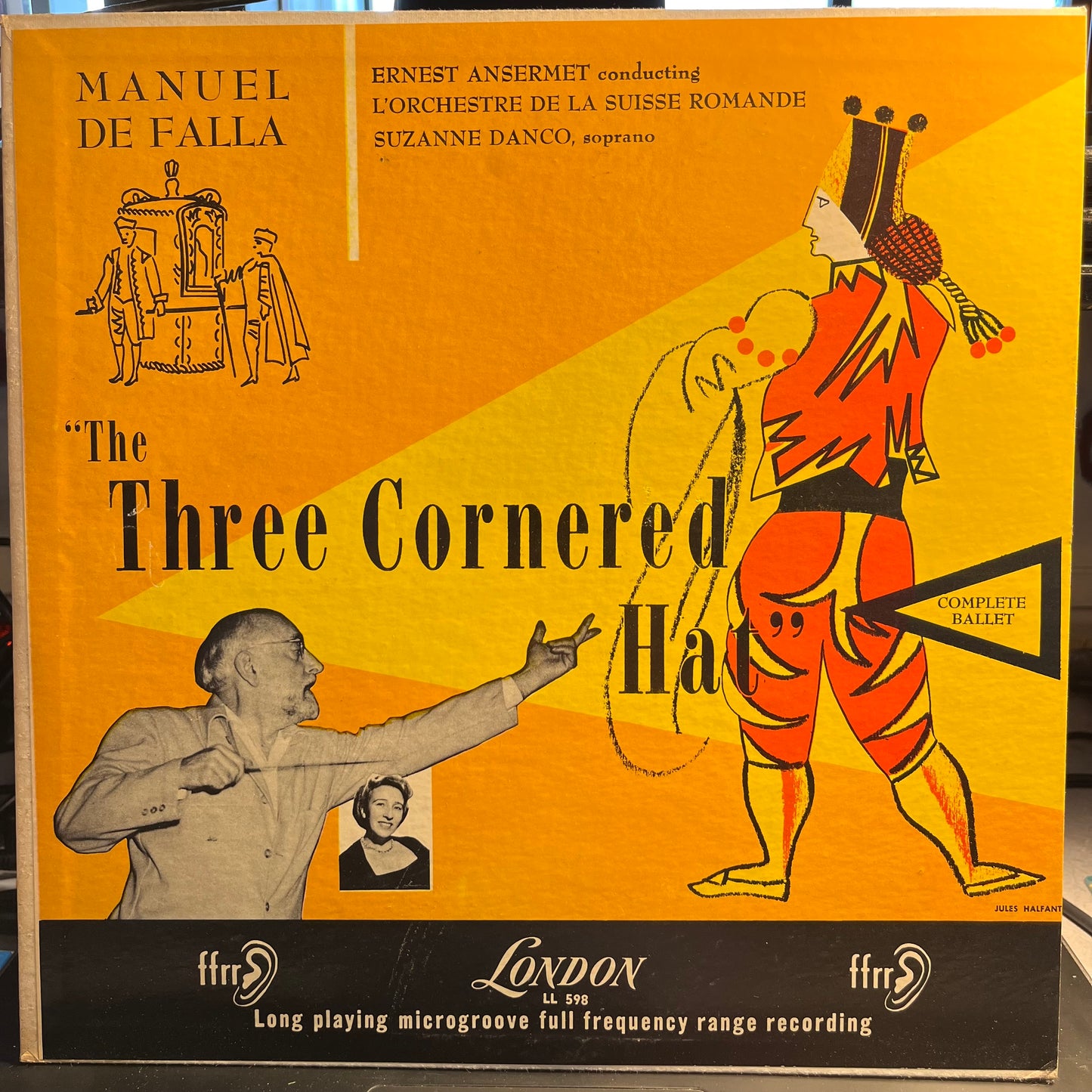 Manuel De Falla The Three Cornered Hat LP Excellent (EX) Near Mint (NM or M-)