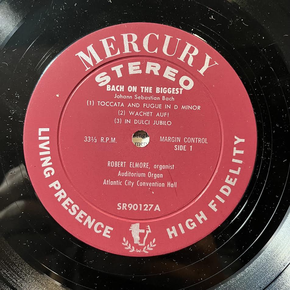 Robert Elmore - Bach On The Biggest (VINYL) | Excellent (EX) Excellent+ (EX+) - CLASSICAL / USED *EXCELLENT*