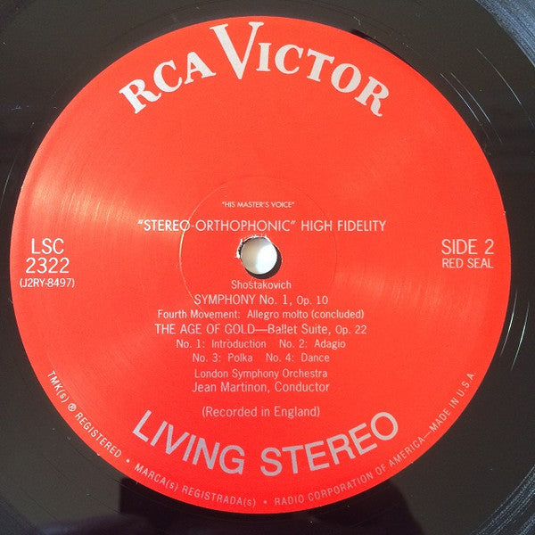 The Age Of Gold Ballet Suite And Symphony No. 1 (VINYL) | Mint (M) Excellent+ (EX+) - CLASSICAL / USED *MINT*