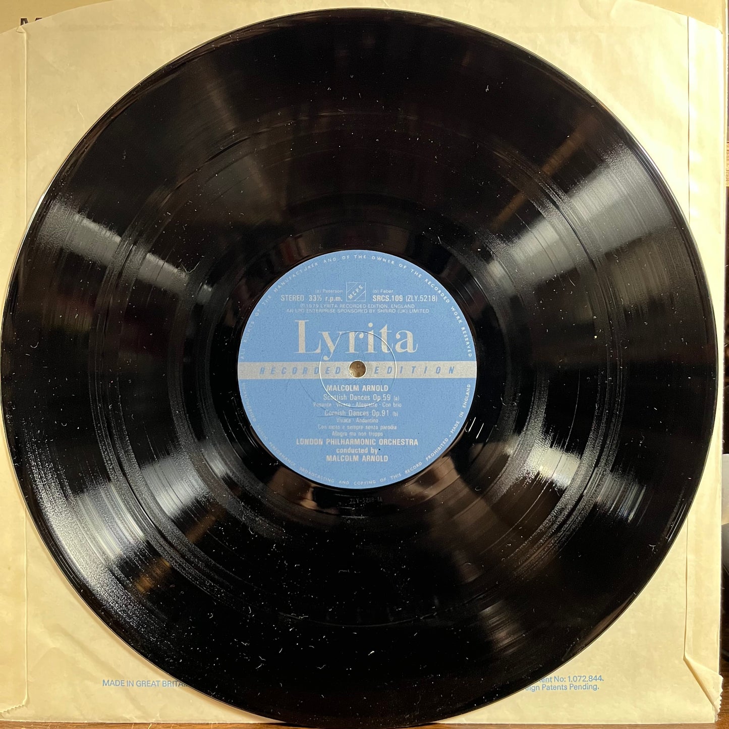 English ∙ Scottish & Cornish Dances (VINYL) | Near Mint- (NM-) Excellent+ (EX+) - CLASSICAL / USED *NEAR MINT-*