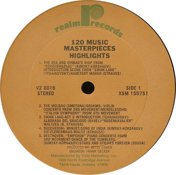 120 Music Masterpieces Highlights Vol. 2 (2xVINYL) | Near Mint- (NM-) Excellent+ (EX+) - CLASSICAL / USED *NEAR MINT-*