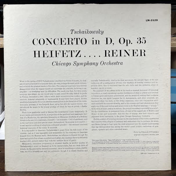 Concerto For Violin In D Major (VINYL) | Near Mint- (NM-) Near Mint- (NM-) - CLASSICAL / USED *NEAR MINT-*
