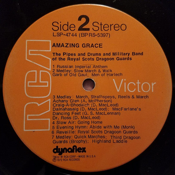 The Pipes And Drums Of The Royal Scots Dragoon Gua - Amazing Grace | Near Mint (NM) Excellent (EX) - CLASSICAL / USED *NEAR MINT*