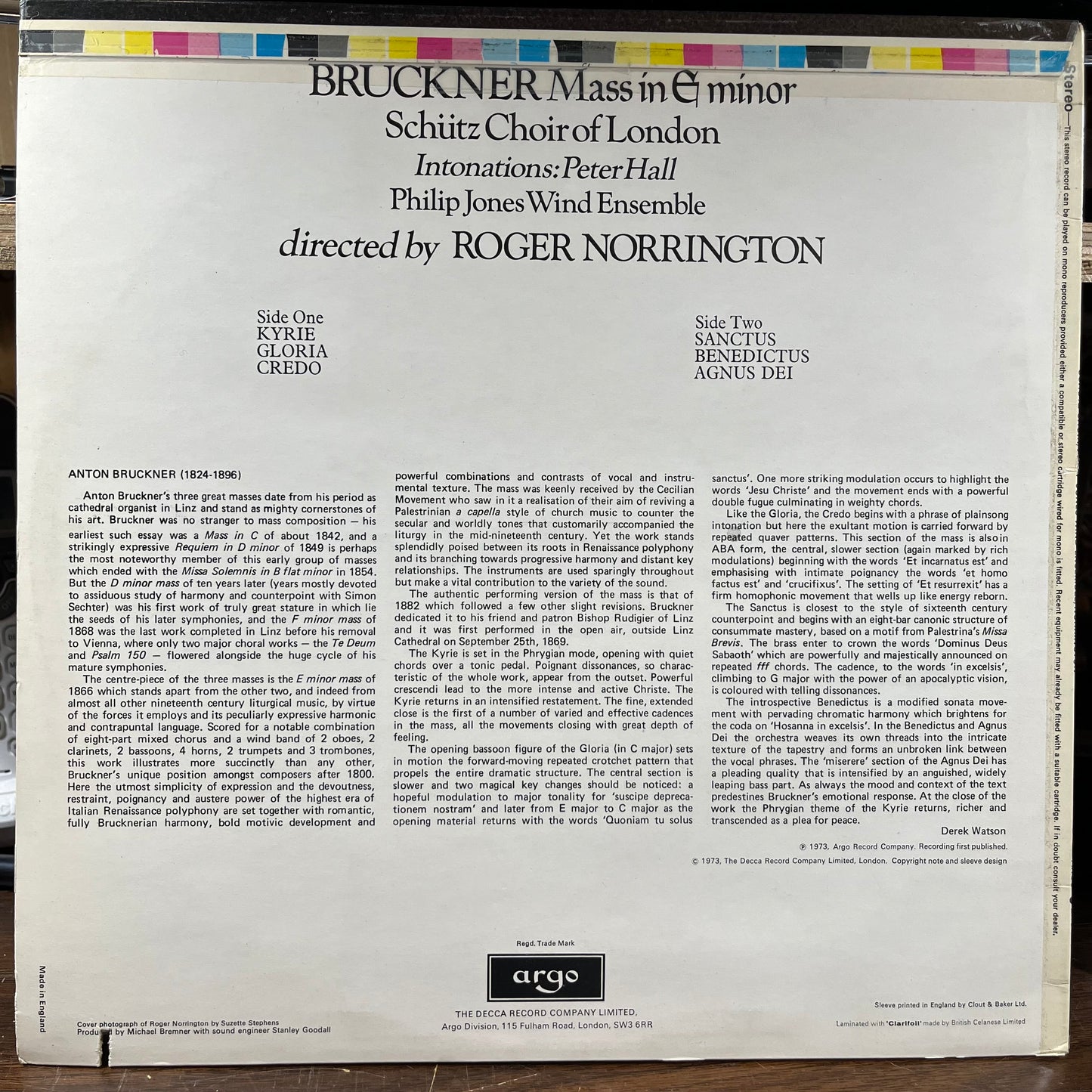 Mass In E Minor (VINYL) | Near Mint (NM) Near Mint- (NM-) - CLASSICAL / USED *NEAR MINT*
