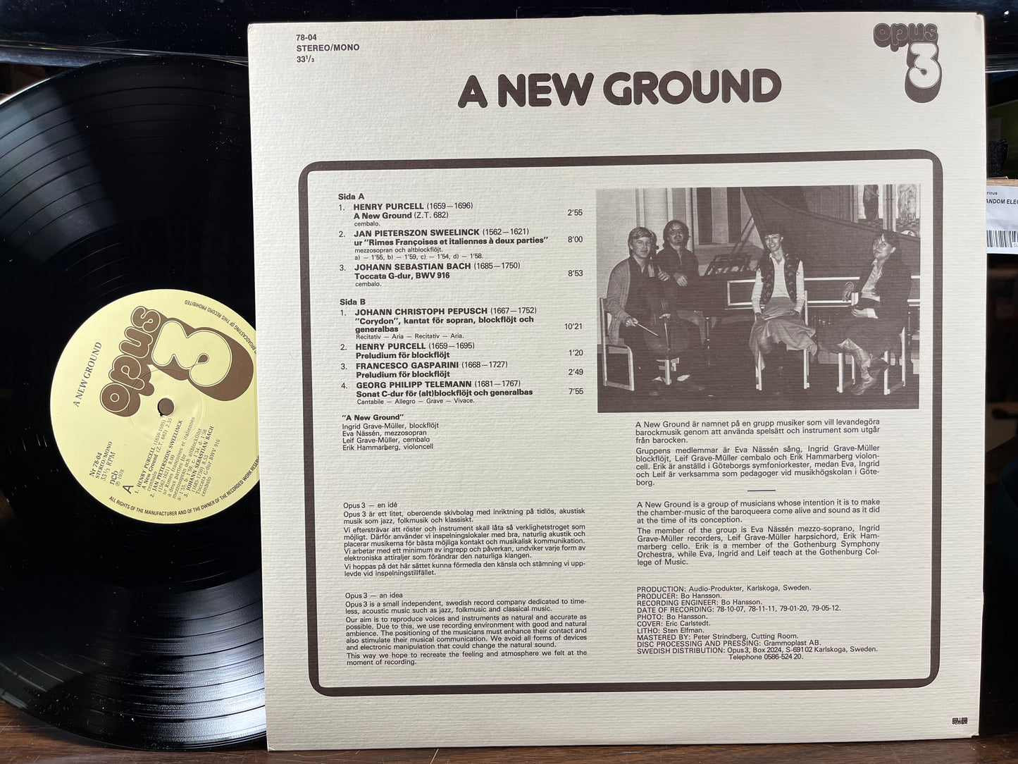 A New Ground (VINYL) | Near Mint (NM) Near Mint (NM) - CLASSICAL / USED *NEAR MINT*
