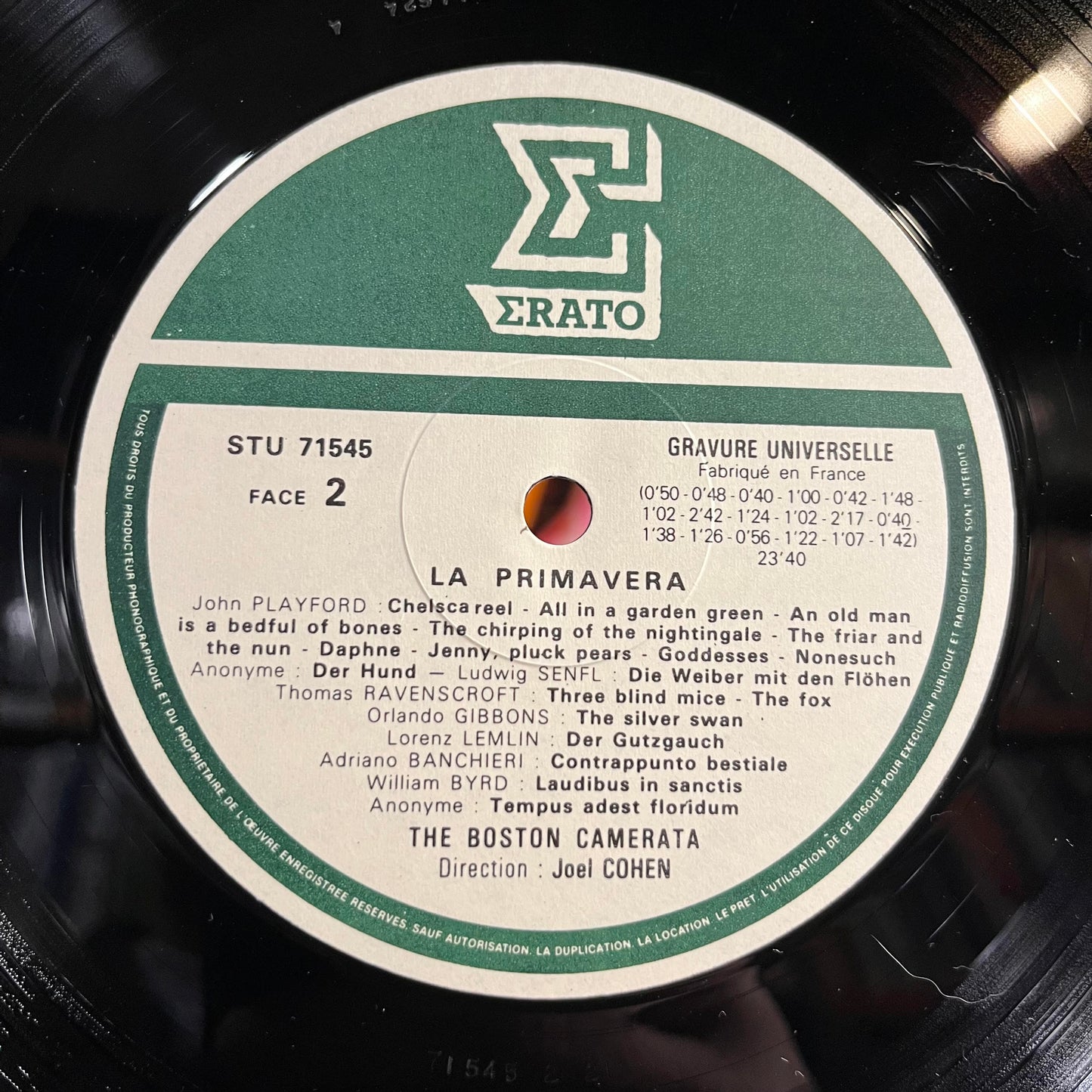 La Primavera (La Nature Dans La Musique De La Renaissance) | Near Mint (NM) Near Mint (NM)