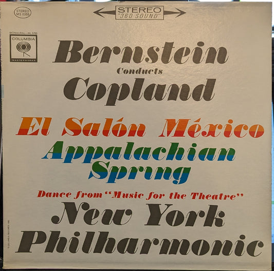 Leonard Bernstein El Salón México / Appalachian Spring / Dance From "Music For The Theatre" *STEREO* LP Near Mint (NM or M-) Near Mint (NM or M-)