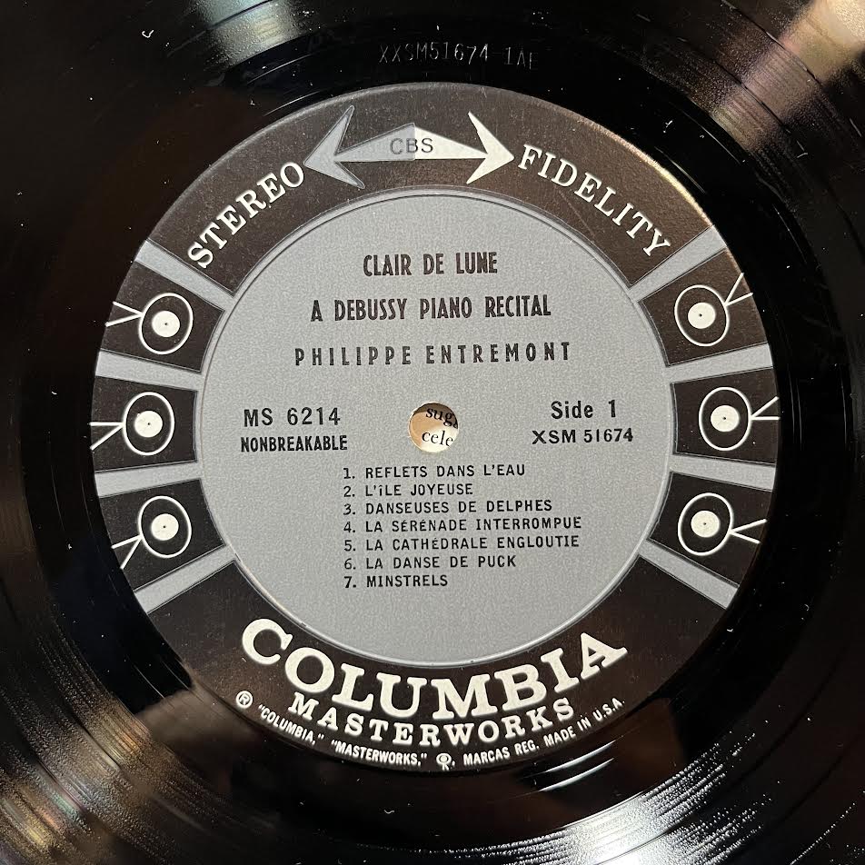 Clair De Lune (A Debussy Piano Recital By Philippe Entremont) (VINYL) | Near Mint (NM) Excellent+ (EX+) - CLASSICAL / USED *NEAR MINT*