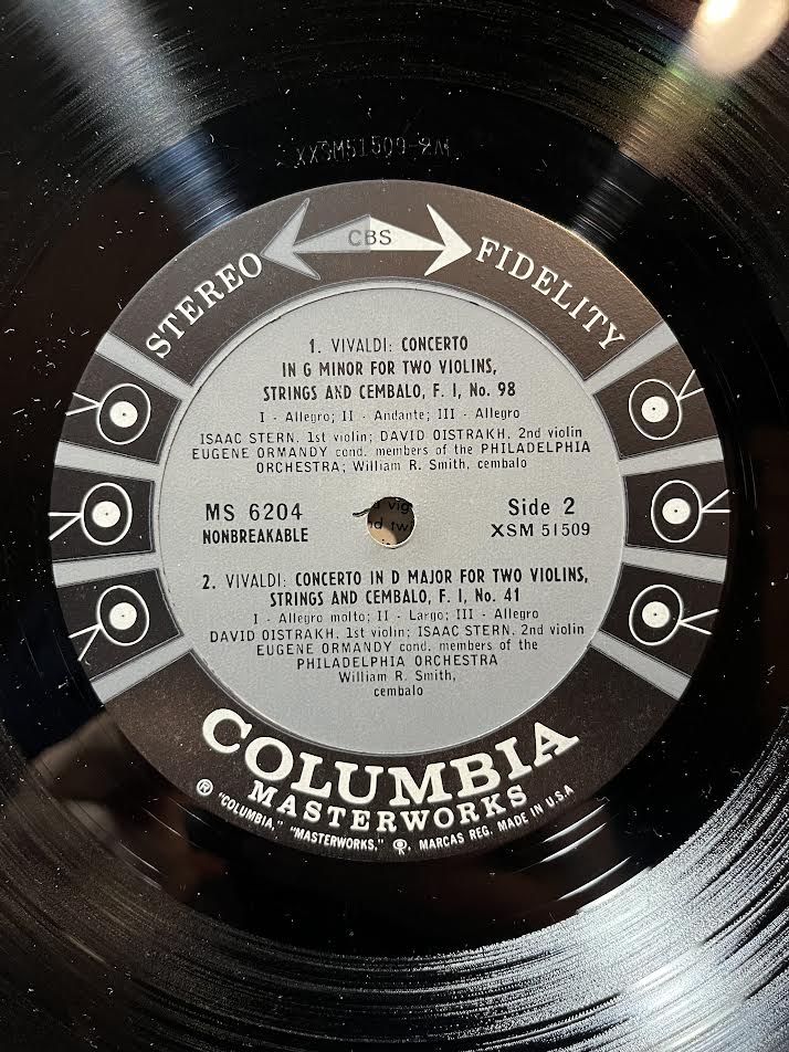 Four Vivaldi Concerti For Two Violins And Orchestra (VINYL) | Near Mint (NM) Excellent+ (EX+) - CLASSICAL / USED *NEAR MINT*