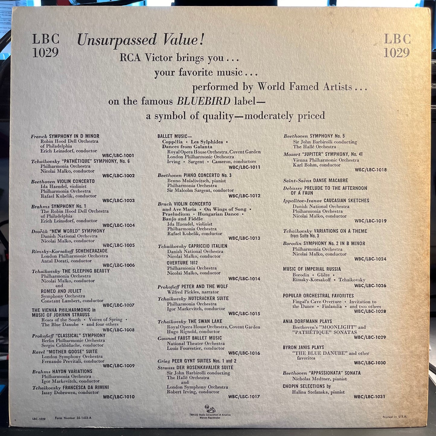"Moonlight" And Pathétique" Sonatas | Near Mint (NM) Excellent (EX)
