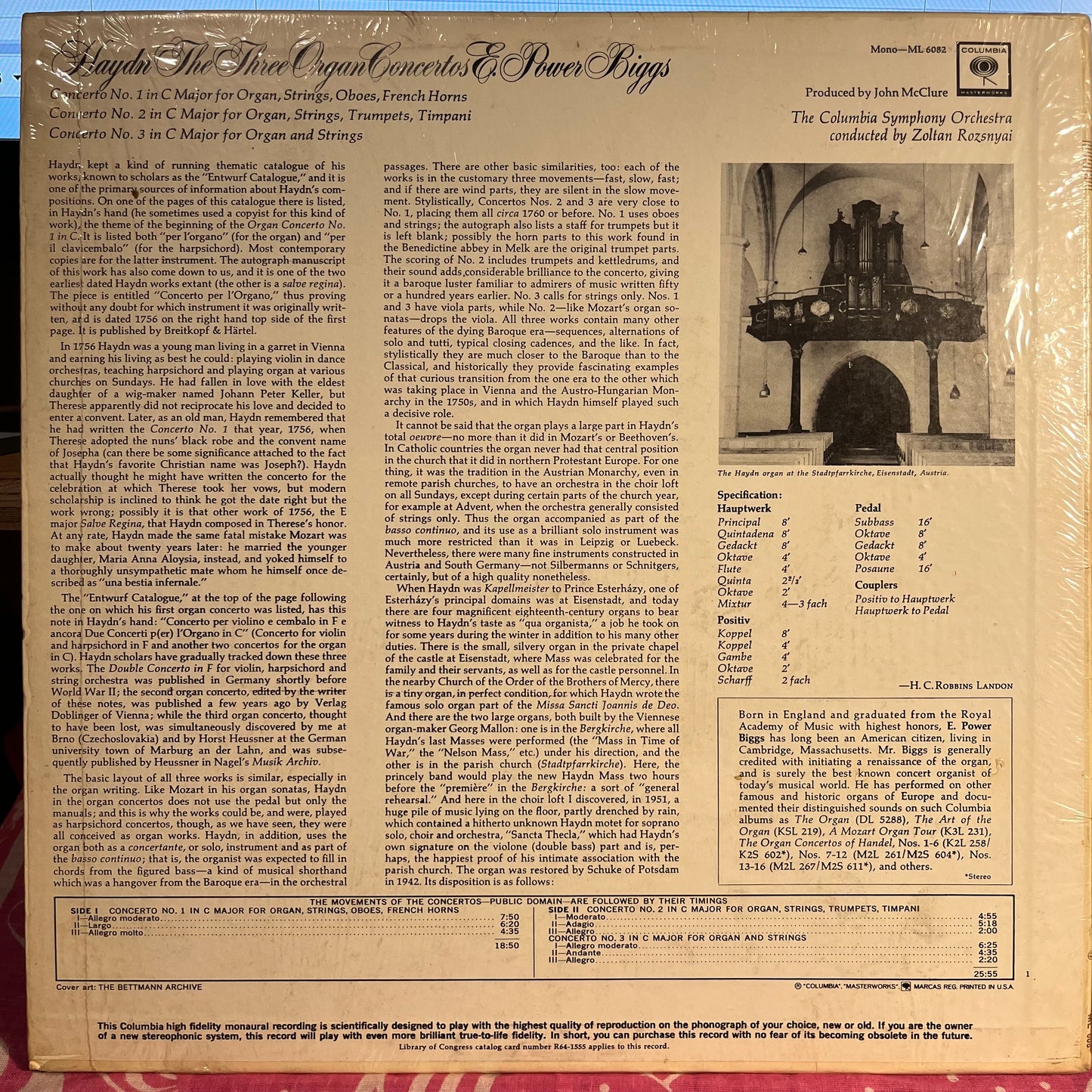 The Three Organ Concertos *SHRINK* | Near Mint (NM) Near Mint (NM)