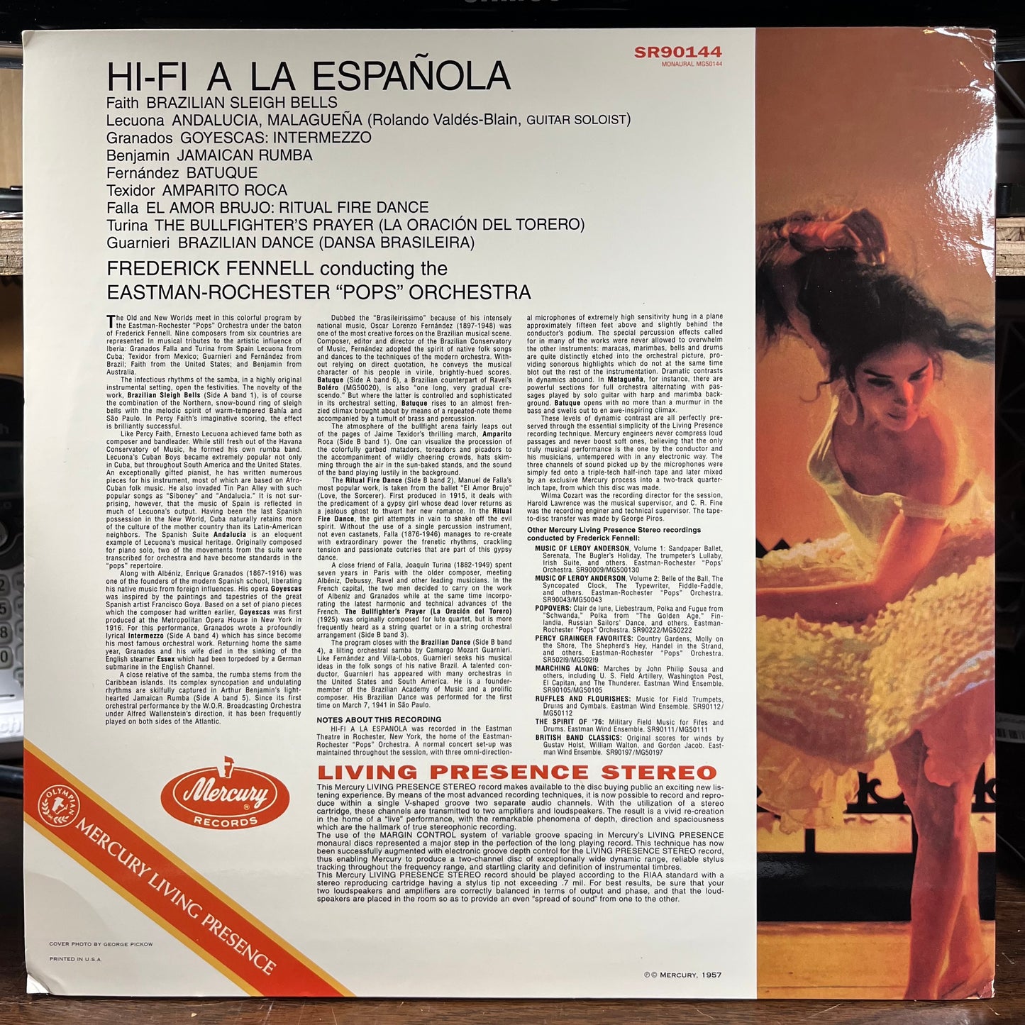 Hi-Fi A La Espaňola (VINYL) | Near Mint (NM) Excellent+ (EX+) - CLASSICAL / USED *NEAR MINT*