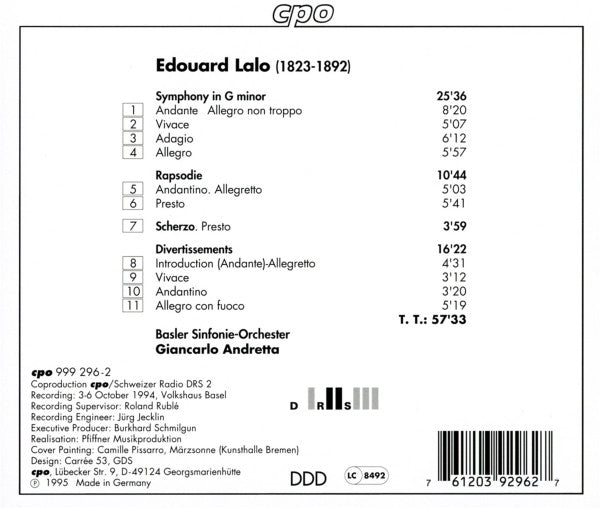 Symphony In G Minor · Rhapsody · Scherzo · Divertimento (CD) | Near Mint (NM) Near Mint (NM) - CLASSICAL / USED *NEAR MINT*