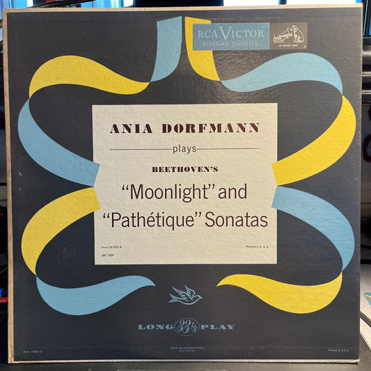 Ania Dorfmann "Moonlight" And Pathétique" Sonatas LP Near Mint (NM or M-) Excellent (EX)