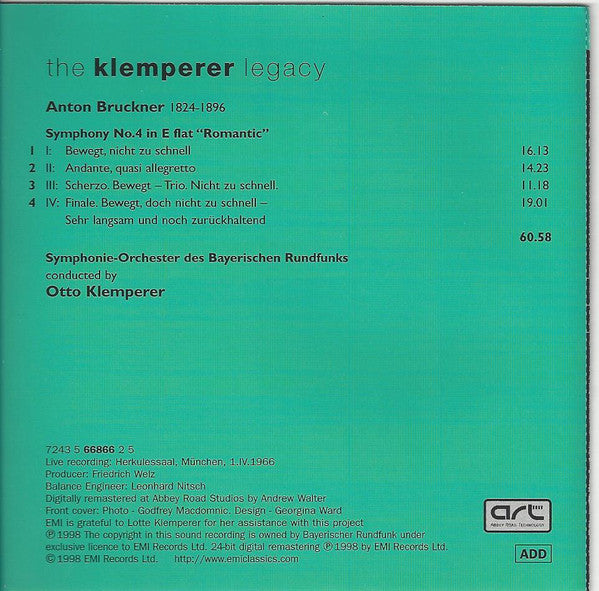 Symphony 4 Romantic (CD) | Near Mint (NM) Near Mint (NM) - CLASSICAL / USED *NEAR MINT*