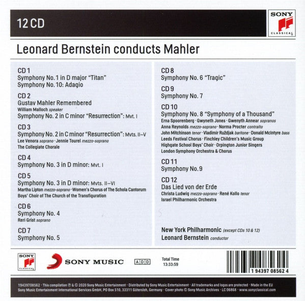 Gustav Mahler - The Complete Symphonies · Das Lied Von Der Erde (12x CD BOX) | Near Mint (NM or M-) Excellent (EX) - CLASSICAL / USED *NEAR MINT*